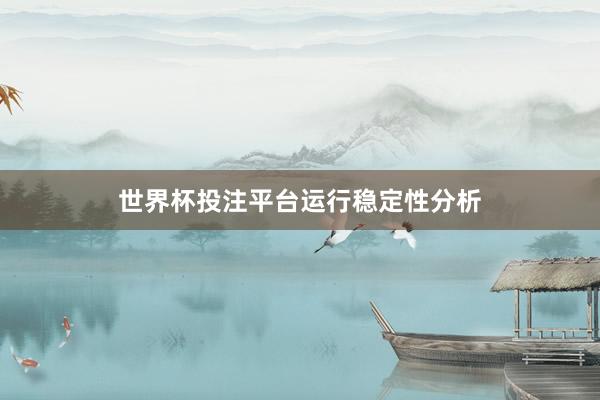 世界杯投注平台运行稳定性分析