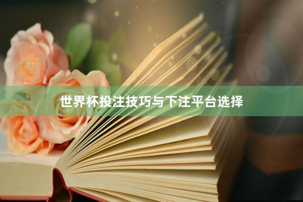 世界杯投注技巧与下注平台选择